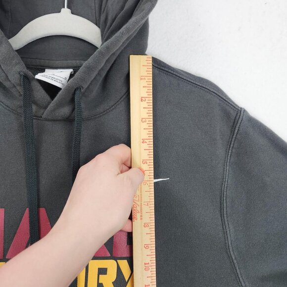 New York Yankees Sweater Mens Medium Gray Hoodie MLB Baseball Nike Make History - Picture 4 of 10